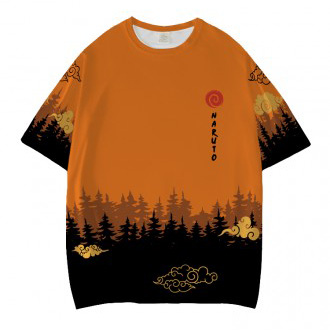 Anime wholesale Naruto Custom Printed T Shirts Graphic Heavyweight Tees Anime T-Shirt Clothes 3d Printing Pattern T Shir