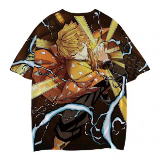 Anime wholesale Custom printed T-shirt  clothes 3d printed pattern  Demon Slayer men's and women's short sleeve T-shirts