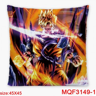 Anime wholesale Dragon Ball Printed Decorative Cartoon Pillow Covers Custom Pillow Case Polyester