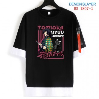 Anime wholesale Custom printing  demon Slayer  cotton T-shirts  T shirt anime short-sleeved T shirt Anime wholesale Cust