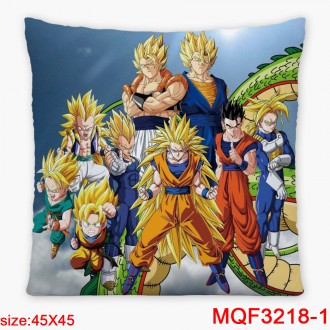 Anime wholesale Dragon Ball Printed Decorative Cartoon Pillow Covers Custom Pillow Case Polyester