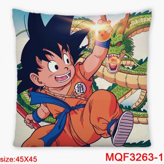 Anime wholesale Dragon Ball Printed Decorative Cartoon Pillow Covers Custom Pillow Case Polyester