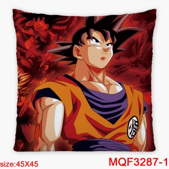 Anime wholesale Dragon Ball Printed Decorative Cartoon Pillow Covers Custom Pillow Case Polyester