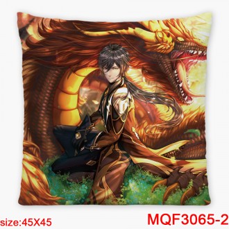 Anime wholesale Genshin Impact  Printed Decorative Cartoon Pillow Covers Custom Pillow Case Polyester