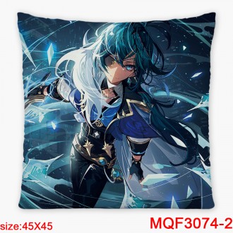 Anime wholesale Genshin Impact  Printed Decorative Cartoon Pillow Covers Custom Pillow Case Polyester