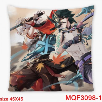 Anime wholesale Genshin Impact  Printed Decorative Cartoon Pillow Covers Custom Pillow Case Polyester