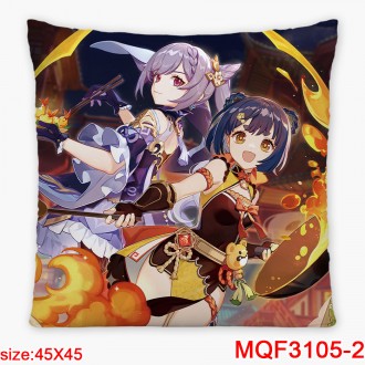 Anime wholesale Genshin Impact  Printed Decorative Cartoon Pillow Covers Custom Pillow Case Polyester
