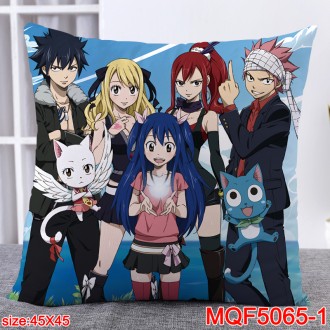 Anime Fairy Tail  Printed Decorative Cartoon Pillow Covers Custom Pillow Case Polyester