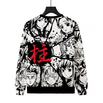 Anime wholesale Demon Slayer Boys And Girls Cartoon Print Hoodie Sweatshirt Long Sleeve Cosplay Clothes