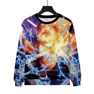 Anime wholesale Demon Slayer Boys And Girls Cartoon Print Hoodie Sweatshirt Long Sleeve Cosplay Clothes