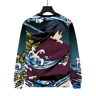 Anime wholesale Demon Slayer Boys And Girls Cartoon Print Hoodie Sweatshirt Long Sleeve Cosplay Clothes