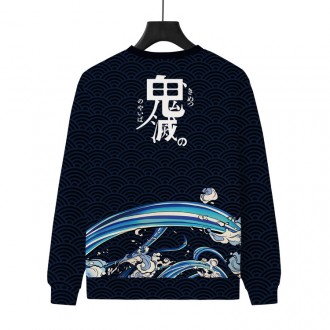 Anime wholesale Demon Slayer Boys And Girls Cartoon Print Hoodie Sweatshirt Long Sleeve Cosplay Clothes