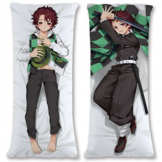 Anime wholesale custom Demon Slayer 3D printing Girls Cartoon Pillow Pillowcase 150*50CM