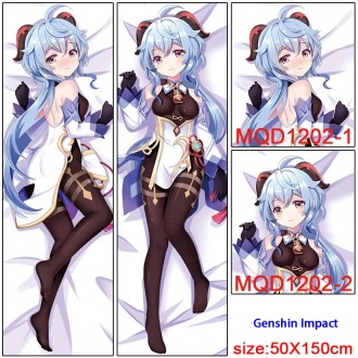 Anime wholesale custom Genshin Impact 3D printing Girls Cartoon Pillow Pillowcase 150*50CM