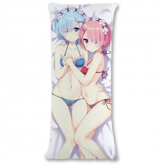 Anime wholesale custom Re:Zero Startion 3D printing Girls Cartoon Pillow Pillowcase 150*50CM