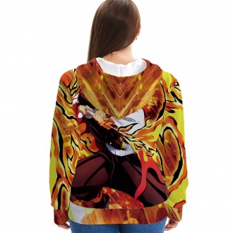 Anime wholesale Custom Demon Slayer 3D Printing Hoodie Unisex Sublimation Sweatshirt Hoodies clothes