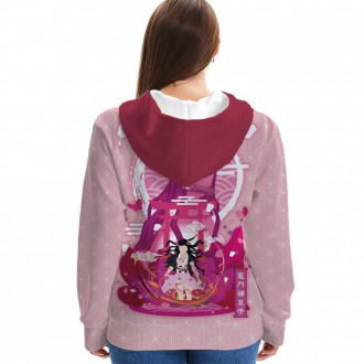 Anime wholesale Custom Demon Slayer 3D Printing Hoodie Unisex Sublimation Sweatshirt Hoodies clothes