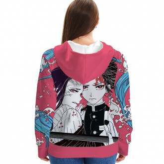 Anime wholesale Custom Demon Slayer 3D Printing Hoodie Unisex Sublimation Sweatshirt Hoodies clothes