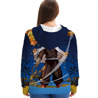 Anime wholesale Custom Demon Slayer 3D Printing Hoodie Unisex Sublimation Sweatshirt Hoodies clothes