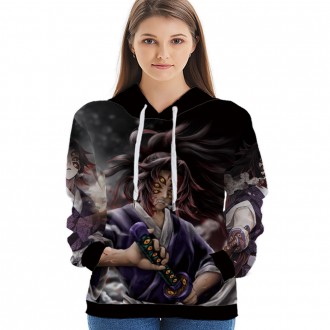 Anime wholesale Custom Demon Slayer 3D Printing Hoodie Unisex Sublimation Sweatshirt Hoodies clothes