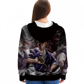 Anime wholesale Custom Demon Slayer 3D Printing Hoodie Unisex Sublimation Sweatshirt Hoodies clothes