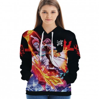 Anime wholesale Custom Demon Slayer 3D Printing Hoodie Unisex Sublimation Sweatshirt Hoodies clothes