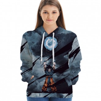Anime wholesale Custom Dragon Ball 3D Printing Hoodie Unisex Sublimation Sweatshirt Hoodies clothes