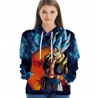 Anime wholesale Custom Dragon Ball 3D Printing Hoodie Unisex Sublimation Sweatshirt Hoodies clothes