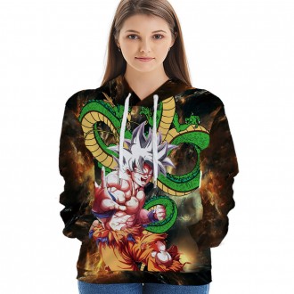 Anime wholesale Custom Dragon Ball 3D Printing Hoodie Unisex Sublimation Sweatshirt Hoodies clothes