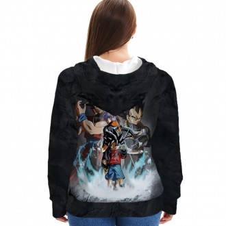 Anime wholesale Custom Dragon Ball 3D Printing Hoodie Unisex Sublimation Sweatshirt Hoodies clothes