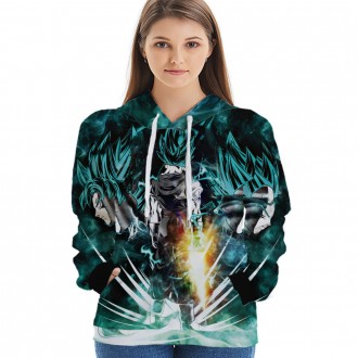 Anime wholesale Custom Dragon Ball 3D Printing Hoodie Unisex Sublimation Sweatshirt Hoodies clothes