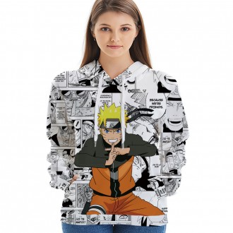 Anime wholesale Custom Naruto 3D Printing Hoodie Unisex Sublimation Sweatshirt Hoodies clothes