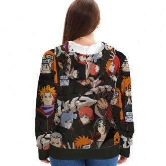 Anime wholesale Custom Naruto 3D Printing Hoodie Unisex Sublimation Sweatshirt Hoodies clothes