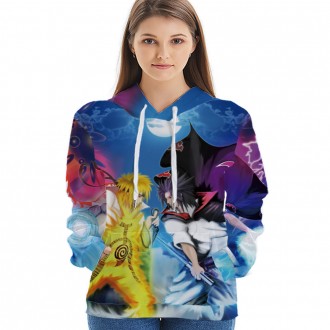 Anime wholesale Custom Naruto 3D Printing Hoodie Unisex Sublimation Sweatshirt Hoodies clothes
