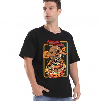 Anime Wholesale cartoon 3D Printing Unisex Always Check Your Candy   Short Sleeve Summer Graphic T-Shirt clothes