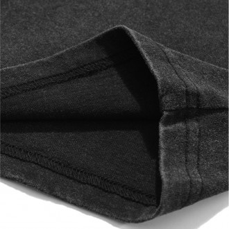 Anime Wholesale Oversized custom vintage american street hiphop retro splash ink printing wash water to make old short-s