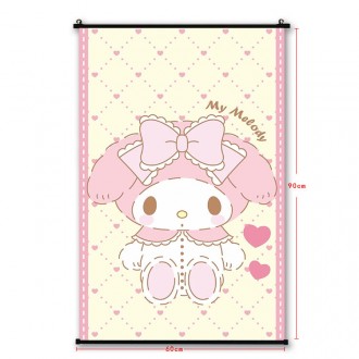Wholesale Melody Cute Anime Fabric WallScroll for Decoration Poster HDWallpaper Welcome Custom Design 60x90cm