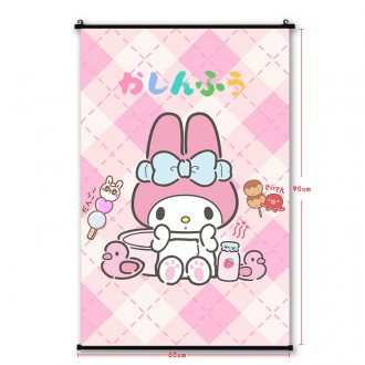 Wholesale Melody Cute Anime Fabric WallScroll for Decoration Poster HDWallpaper Welcome Custom Design 60x90cm