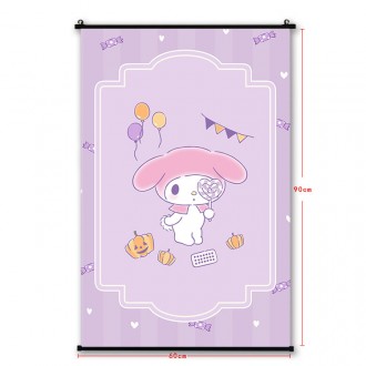 Wholesale Melody Cute Anime Fabric WallScroll for Decoration Poster HDWallpaper Welcome Custom Design 60x90cm