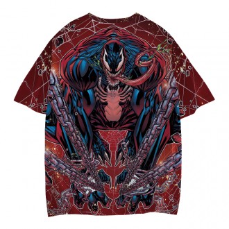 Anime Wholesale  Spider man Short Sleeve Polyester Sports T-shirt All Over Printing 3d Digital Printed Summer Fashion T-
