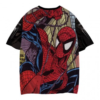 Anime Wholesale Spider manShort Sleeve Polyester Sports T-shirt All Over Printing 3d Digital Printed T-shirt Tees