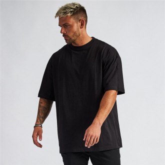 Men's Cotton T-Shirts Oversized Unisex Short Sleeves Casual Loose Tee Tops
