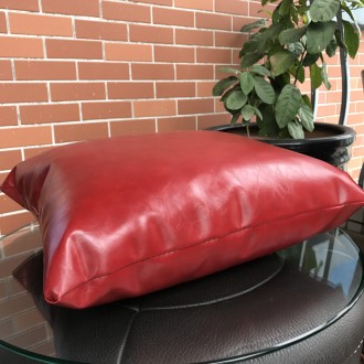 Black Faux Leather Skin Soft Pu pillow Cushion Cover/pillow Pu pillowcase Casecustom