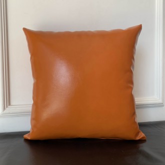 Black Faux Leather Skin Soft Pu pillow Cushion Cover/pillow Pu pillowcase Casecustom