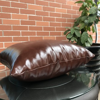 Black Faux Leather Skin Soft Pu pillow Cushion Cover/pillow Pu pillowcase Casecustom